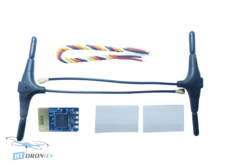 Приймач BAYCK ELRS 2.4Ghz diversity задній вид роз'ємів в магазині HTDRONE