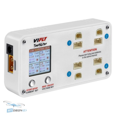 VIFLY ToothStor 2S зарядний пристрій для 2S акумуляторів з Bluetooth 5.0 та JST-XH купити найкращий в магазині HTDRONE