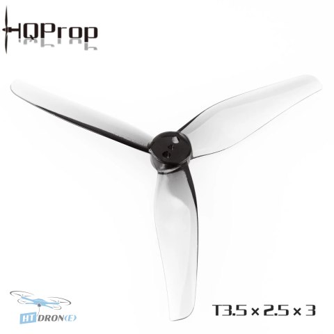 HQProp HQProp 3,5" Grey 1.5 mm 3-лопатеві сірі пропелери - купити найкращі в магазині HTDRONE