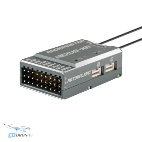 RadioMaster Nexus-XR контролер польоту ExpressLRS Червоний вид з трьох чвертей