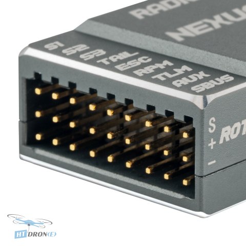 RadioMaster Nexus-XR контролер польоту ExpressLRS Червоний задній вигляд з портами