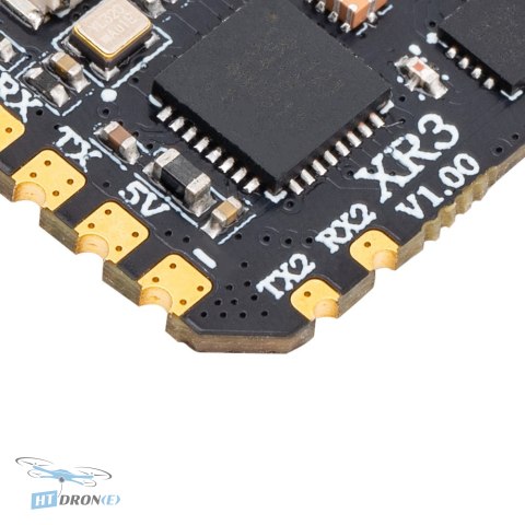 RadioMaster XR3 Nano приймач порівняння розміру з аксесуарами