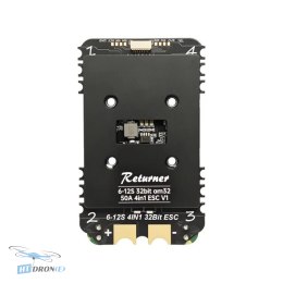 Тричвертний вид на Brotherhobby Returner 50A V1 ESC 4in1 - потужний ESC для FPV