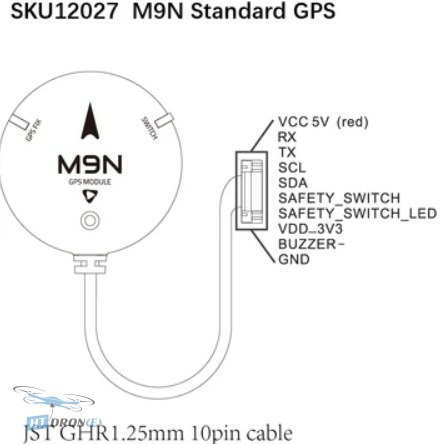 Модуль Holybro GPS M9N аксесуари що входять до комплекту GPS навігаційного модуля