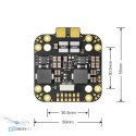 Pilotix PDB400 V2 12S плата розподілу живлення FPV порівняння розміру з аксесуарами
