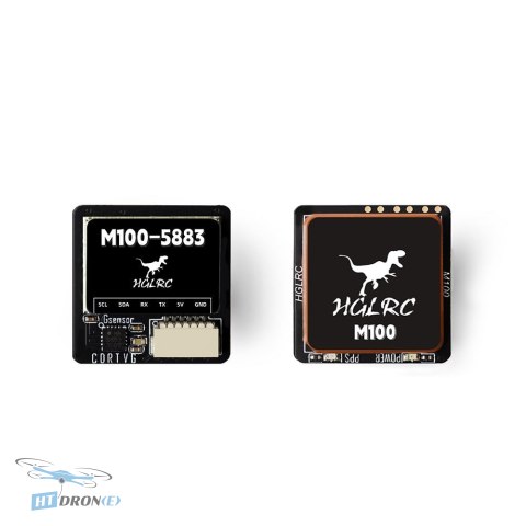 Вид зверху модуля GPS HGLRC M100-5883 друкована плата деталі ціна HTDRONE