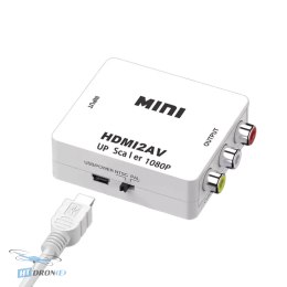 KTIQ Конвертер HDMI to AV вид з трьох четвертих купити в магазині HTDRONE