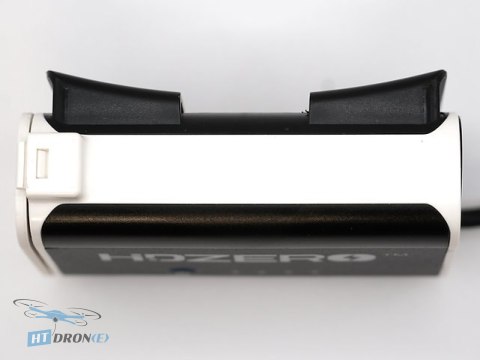 HDZero Battery Case HDZero Rear-Mount вид ззаду, що показує точки кріплення