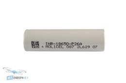 Акумулятор Molicel INR 18650-P26A 2600mAh 35A детальний вид збоку магазин HTDRONE