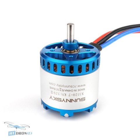 Задній вид двигуна SunnySky V3 X3520 560KV з виводами, ціна в HTDRONE
