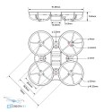 BETAFPV Запасний канал для рами Meteor65 Pro II, чорний, PP, 35мм пропелери