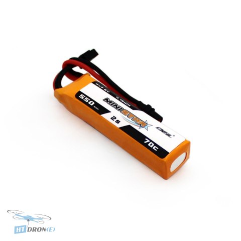 Батарея CNHL MiniStar HV Lipo 550mAh 70C XT30U вид збоку - найкращий вибір для вашого FPV дрона