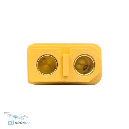 Amass XT60H Жіночий FPV конектор вид збоку з кабелем 12AWG ціна в HTDRONE