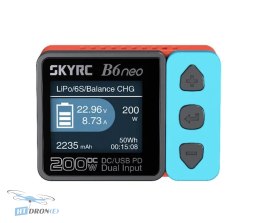 Зарядний пристрій SkyRC B6neo Smart червоно-чорно-синій DC200W PD80W - купити в магазині HTDRONE